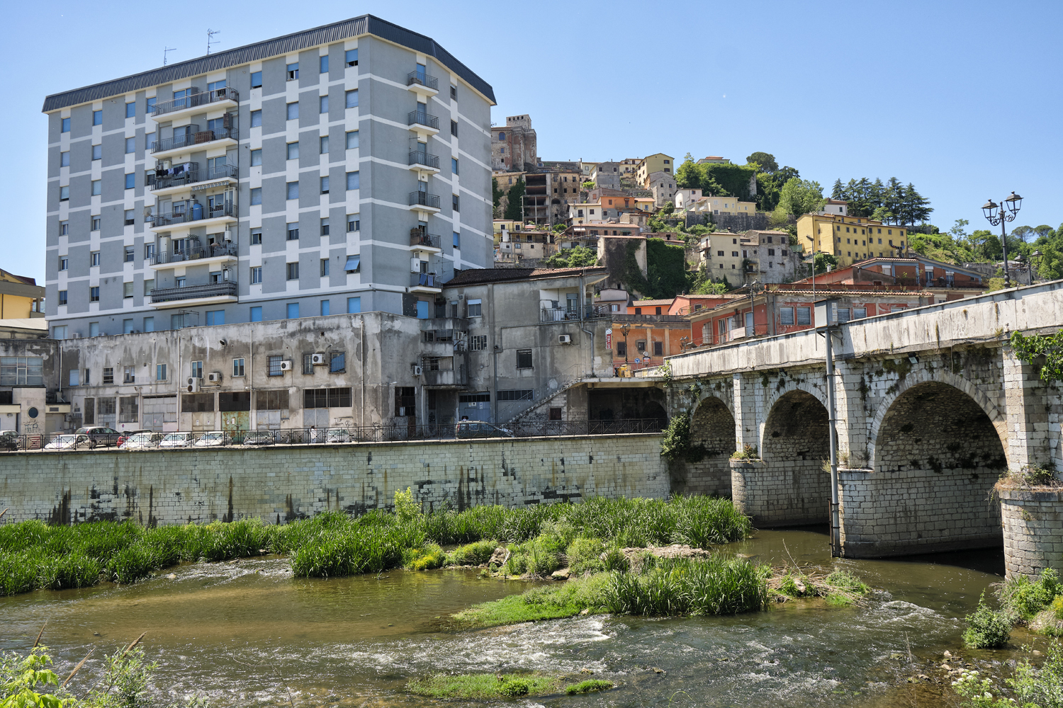 Ceccano (FR) - Veduta del fiume Sacco da Ponte Berardi | Fotografia di Claudio Colotti