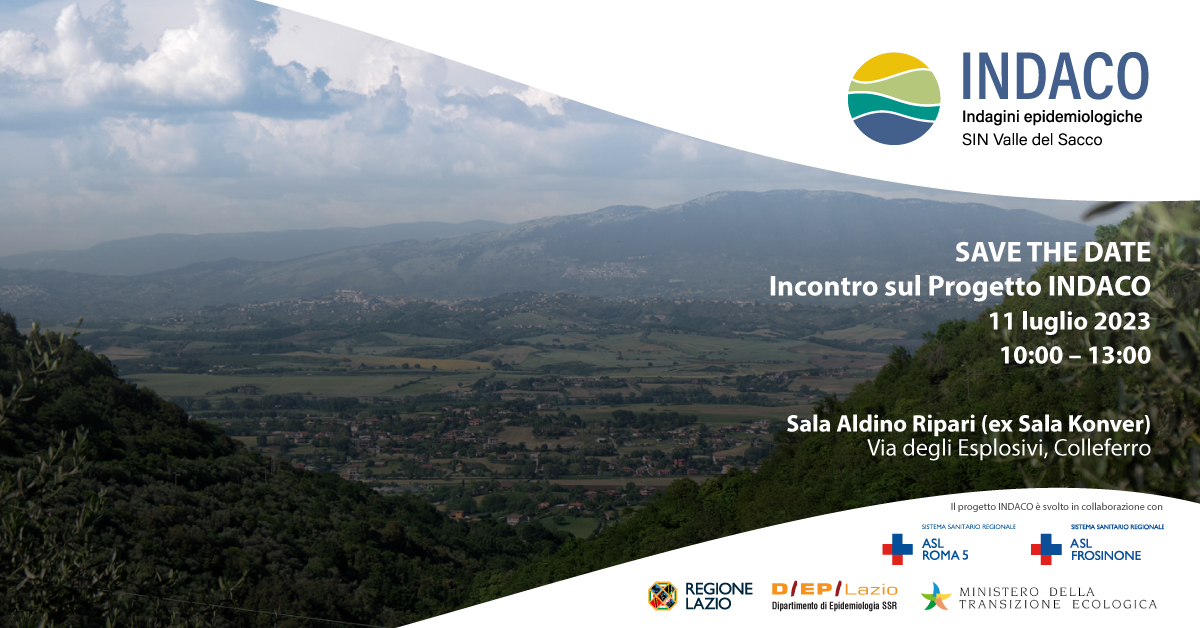 Colleferro | Progetto INDACO | Incontro pubblico il 11.07.2023 ore 10:00-13:00